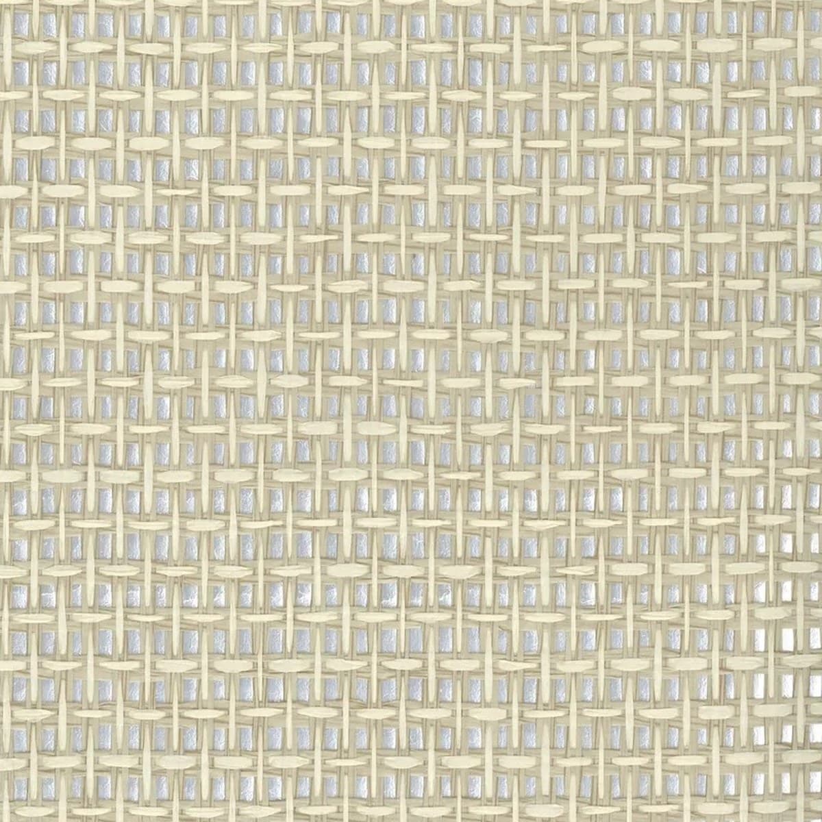 LM-WC-019 Ivory Open Lattice 18 ft x 3 ft Cane Roll Texture Finish 0.35 mm