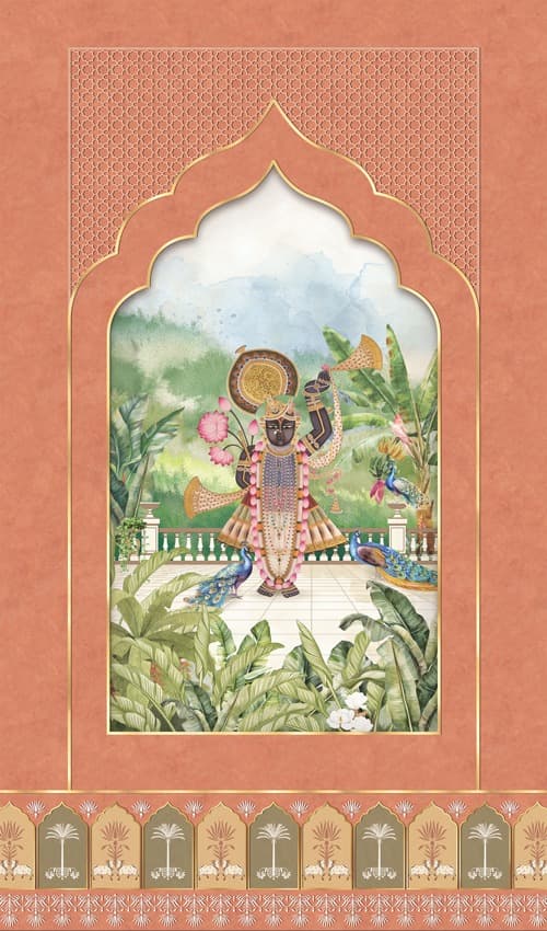 AT1101 Banke Bihari 8 ft x 4 ft Texture Finish Digital 1mm Laminate