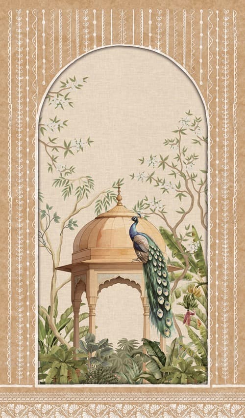 AT1105 Mor Vatika 8 ft x 4 ft Texture Finish Digital 1mm Laminate