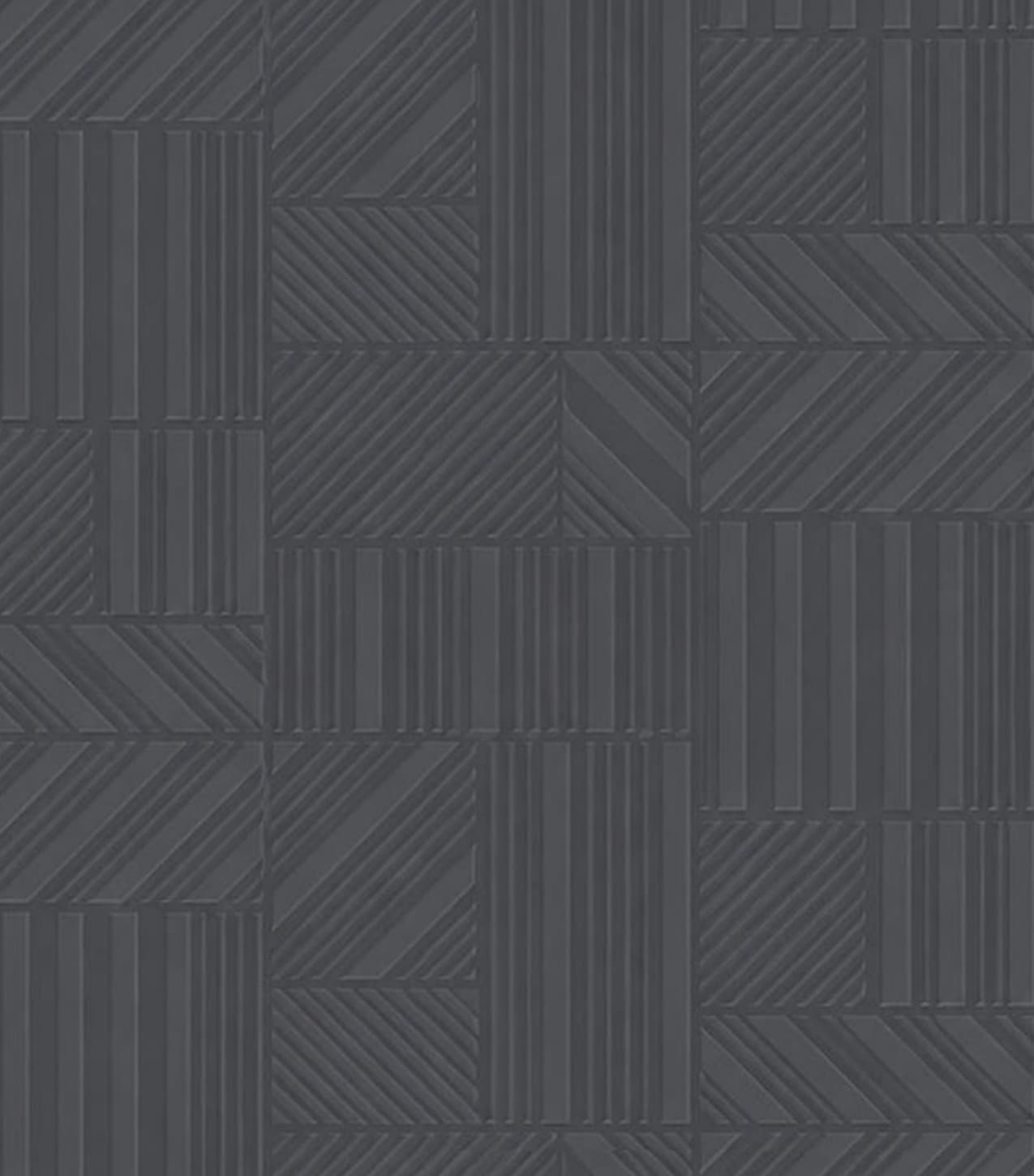 ST2008 Charcoal Mosaic Weave 8 ft x 4 ft Texture Finish Marble & Stone 1 mm Laminate