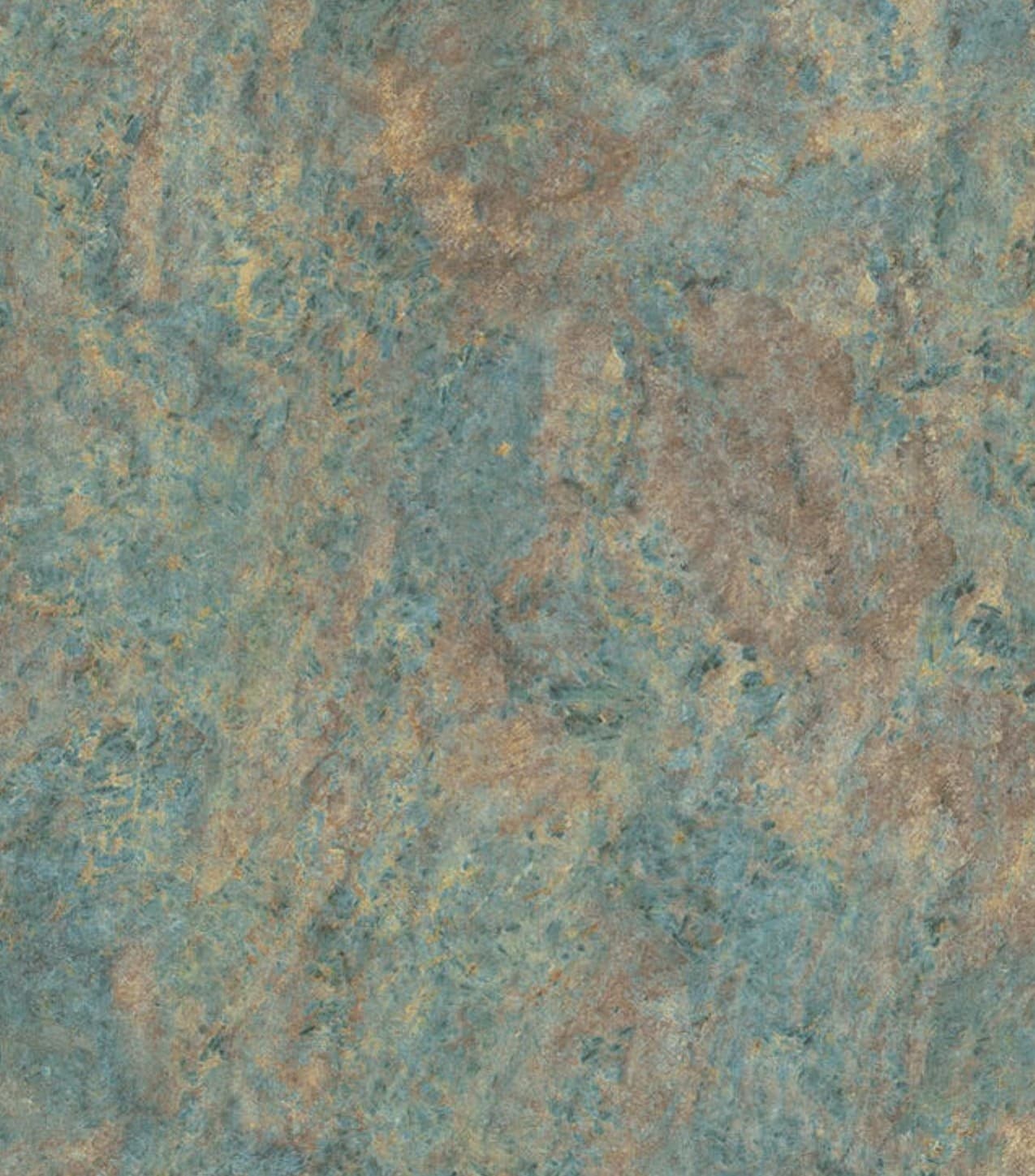 ST2011 Teal Gold Terrazzo 8 ft x 4 ft Texture Finish Marble & Stone 1 mm Laminate