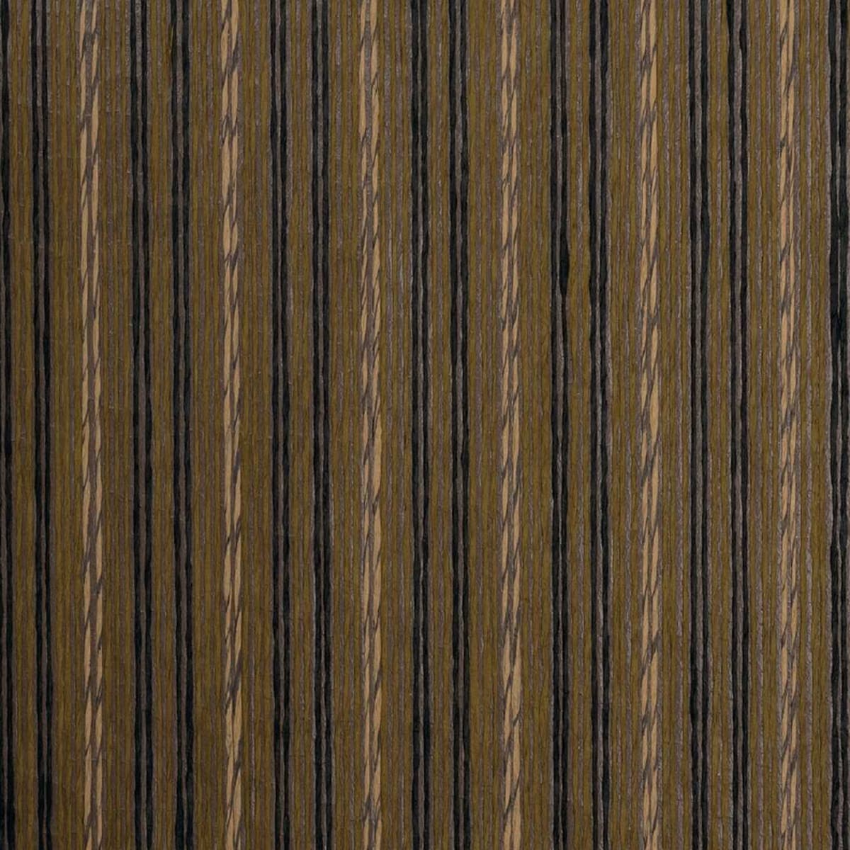 WV-21210 Weavers Ebony Stripe Weave 11.5 ft x 3 ft Cane Roll Texture Finish 0.35 mm