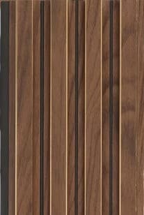 A Gruve OD-5007-A PVC Wooden Louvers 8 Ft x 4.75 Inch