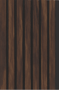 F Gruve OD-5015-F PVC Wooden Louvers 8 Ft x 4.75 Inch