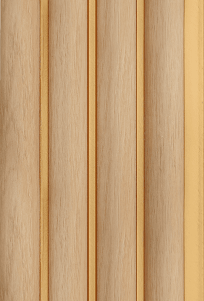 A Gruve OD-5017-A PVC Wooden Louvers 9.5 Ft x 4.75 Inch