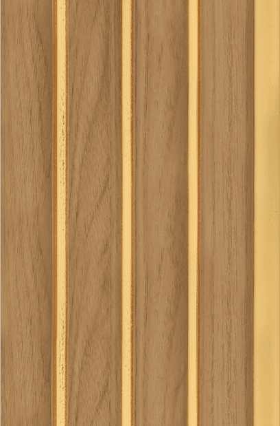 C Gruve OD-5017-C PVC Wooden Louvers 9.5 Ft x 4.75 Inch