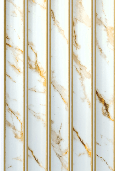 F Gruve OD-5018-F PVC Marble & Stone Louvers 8 Ft x 4.75 Inch