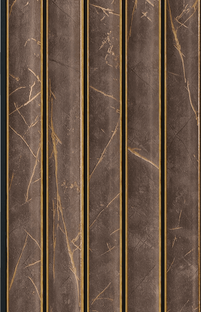 H Gruve OD-5018-H PVC Marble & Stone Louvers 9.5 Ft x 4.75 Inch