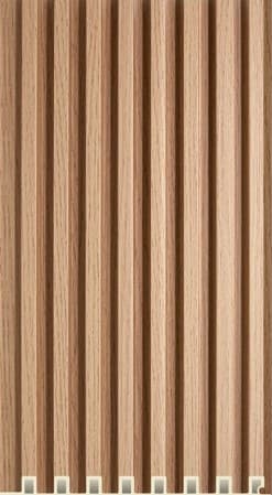 A Gruve WPC-02-A WPC Wooden Louvers 9.5 Ft x 6 Inch
