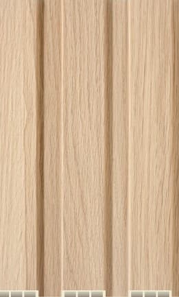 A Gruve WPC-07-A WPC Wooden Louvers 9.5 Ft x 8 Inch