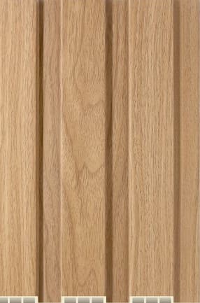 B Gruve WPC-07-B WPC Wooden Louvers 9.5 Ft x 8 Inch
