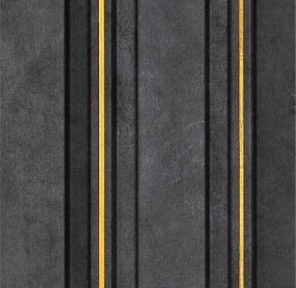 WL-1627 Black Color Marble & Stone PVC Louvers 8 Ft x 5 Inch