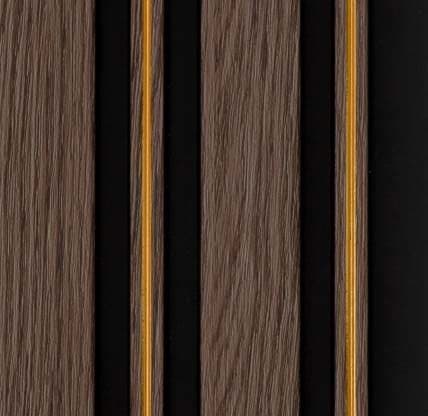 WL-1629 Brown Color Marble & Stone PVC Louvers 9.5 Ft x 5 Inch