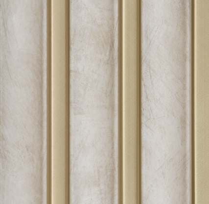 WL-1633 White Color Marble & Stone PVC Louvers 8 Ft x 5 Inch