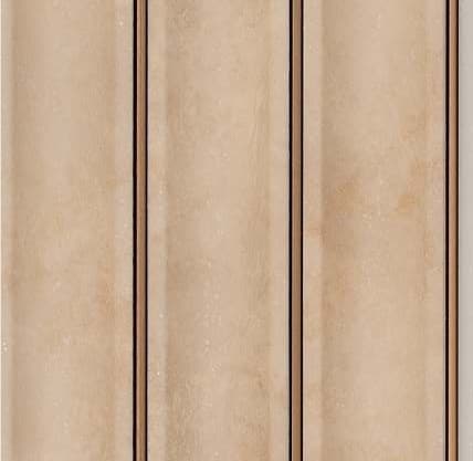 WL-1641 Cream Color Marble & Stone PVC Louvers 9.5 Ft x 5 Inch