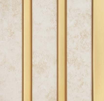 WL-1647 White Color Marble & Stone PVC Louvers 9.5 Ft x 5 Inch