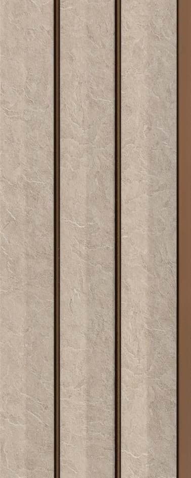 WL-1660 White Color Marble & Stone PVC Louvers 9.5 Ft x 5 Inch