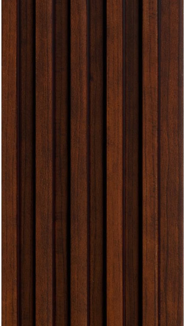 WL-3450 Brown Color Wooden PVC Louvers 9.5 Ft x 5 Inch