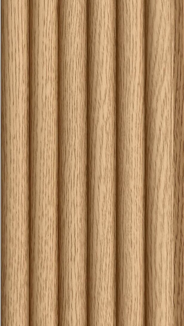 WL-3451 Brown Color Wooden PVC Louvers 9.5 Ft x 5 Inch