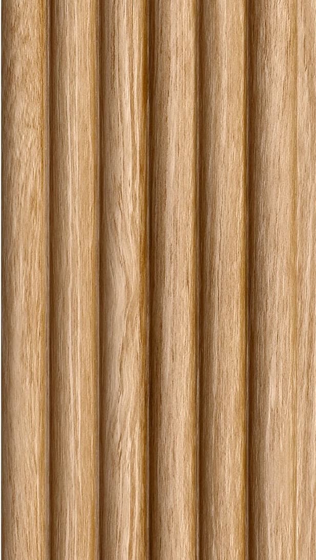 WL-3452 Brown Color Wooden PVC Louvers 9.5 Ft x 5 Inch