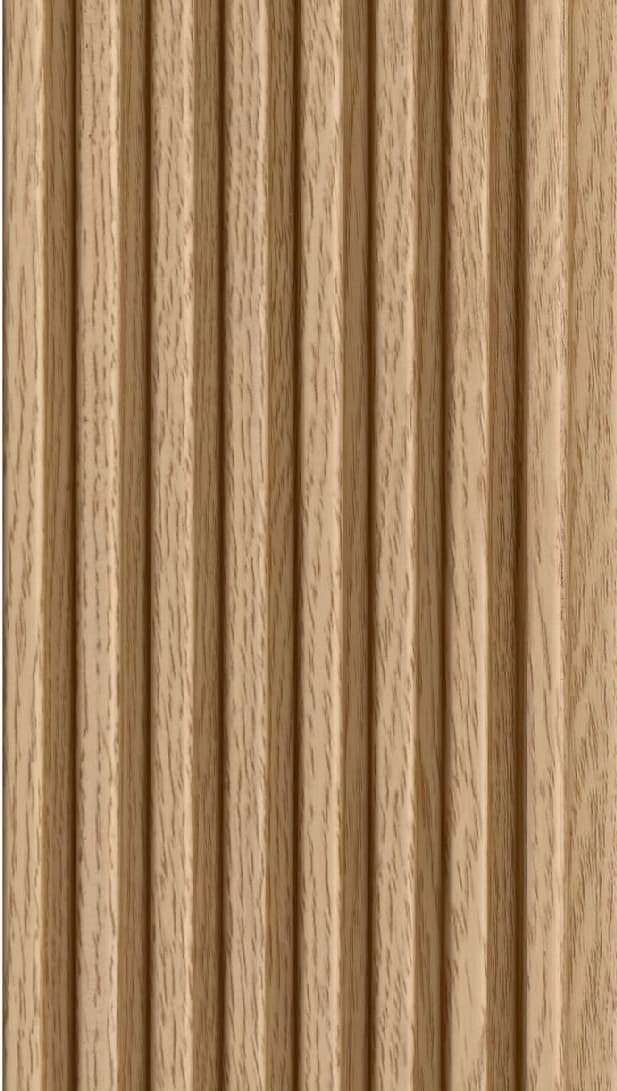 WL-3461 Brown Color Wooden PVC Louvers 9.5 Ft x 5 Inch