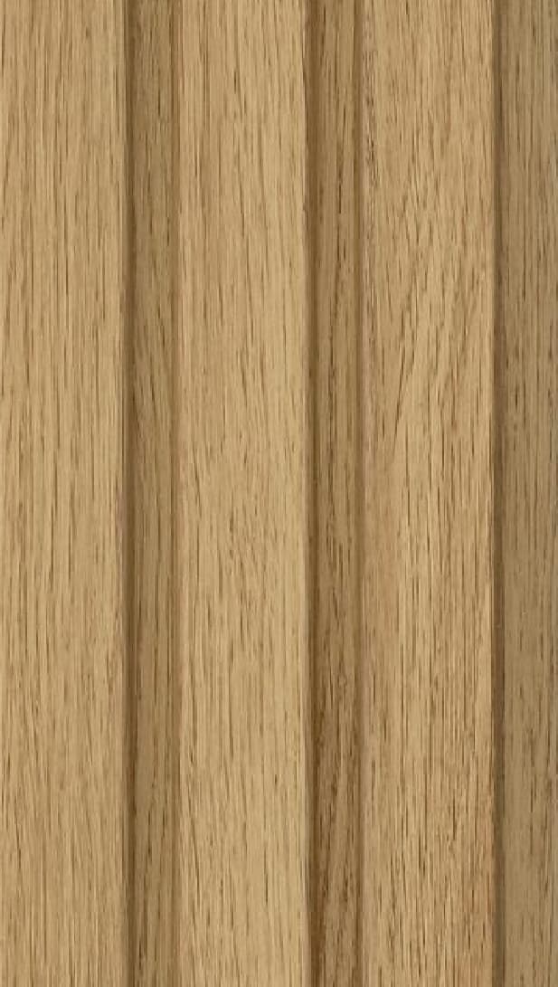 WL-3472 Brown Color Wooden PVC Louvers 9.5 Ft x 5 Inch