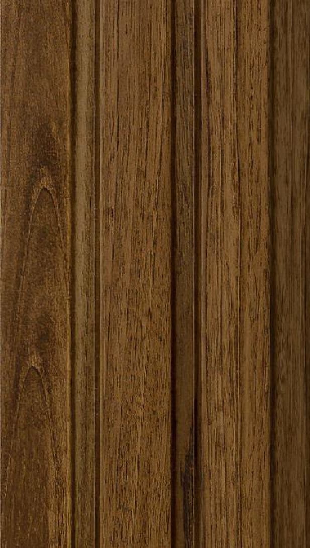 WL-3474 Brown Color Wooden PVC Louvers 9.5 Ft x 5 Inch