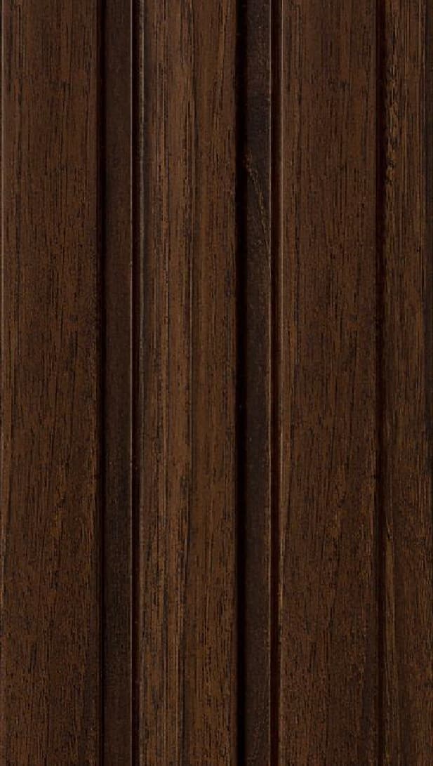 WL-3475 Brown Color Wooden PVC Louvers 9.5 Ft x 5 Inch