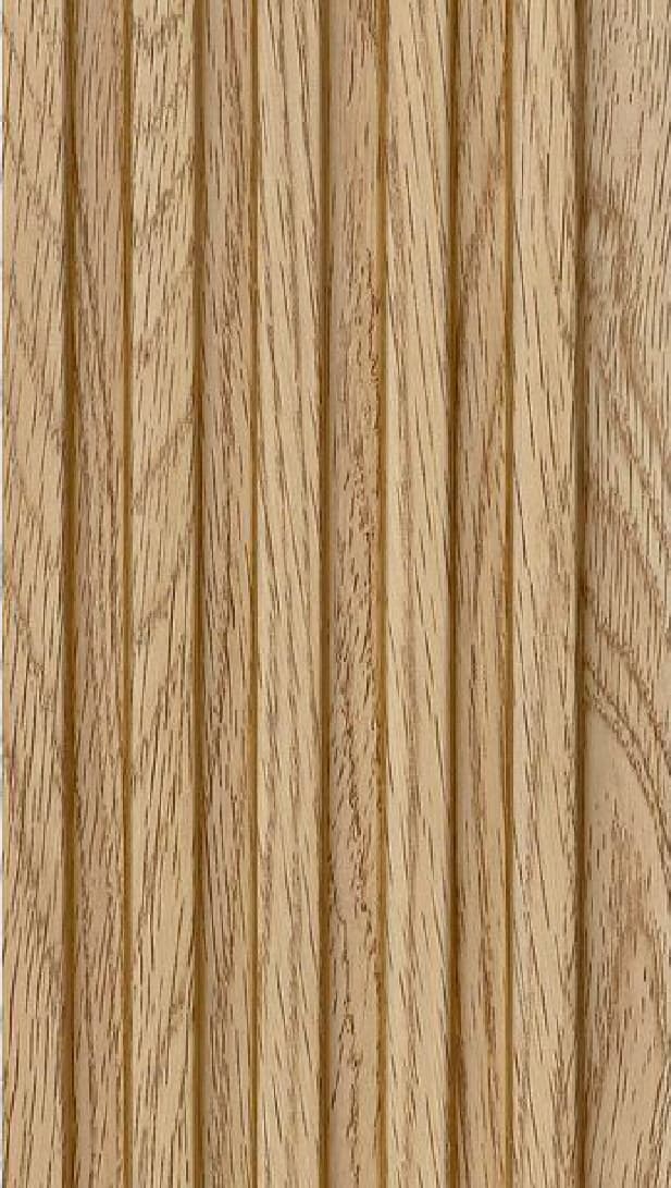 WL-3476 Brown Color Wooden PVC Louvers 9.5 Ft x 5 Inch