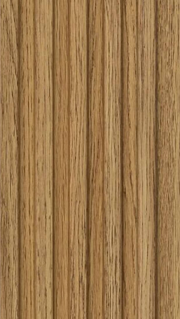 WL-3477 Brown Color Wooden PVC Louvers 9.5 Ft x 5 Inch