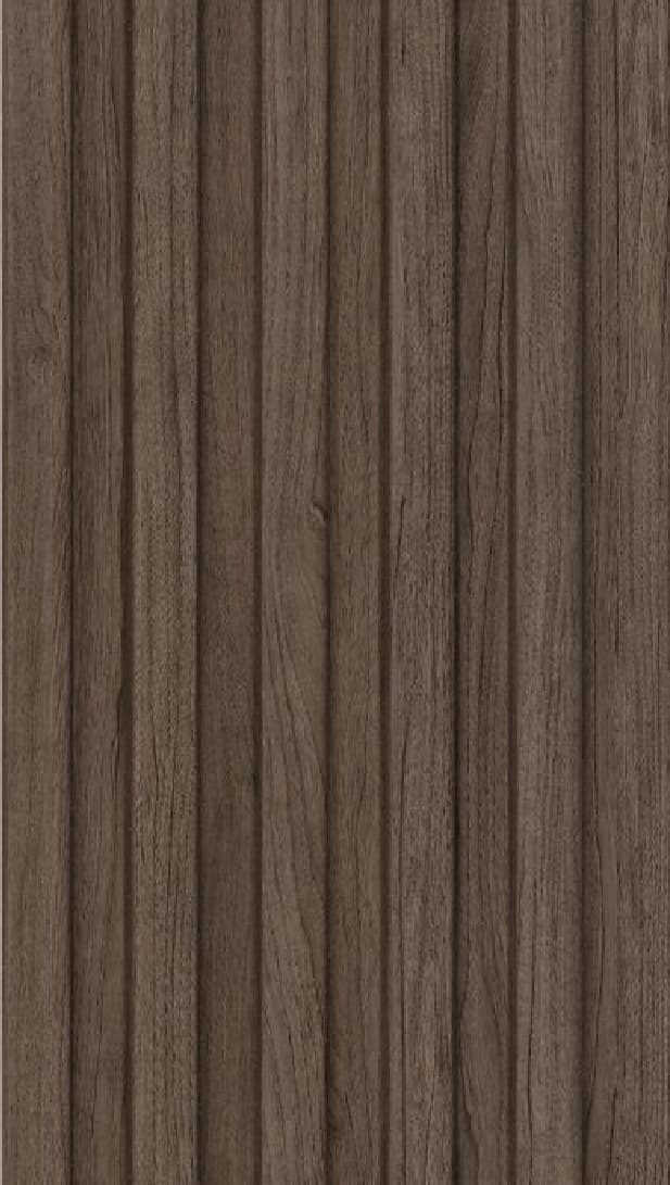 WL-3478 Brown Color Wooden PVC Louvers 9.5 Ft x 5 Inch