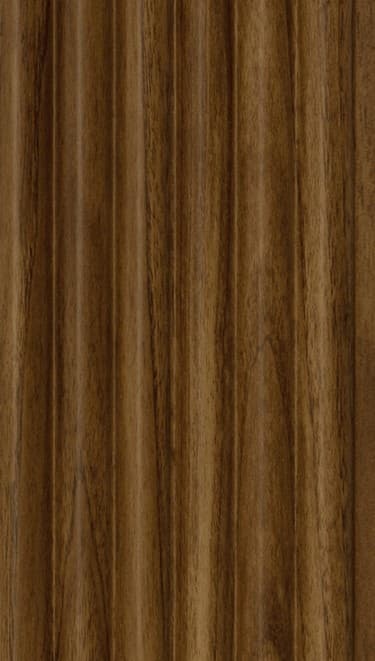 WL-3484 Brown Color Wooden PVC Louvers 9.5 Ft x 5 Inch