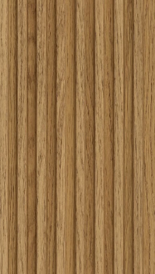 WL-3487 Brown Color Wooden PVC Louvers 9.5 Ft x 5 Inch