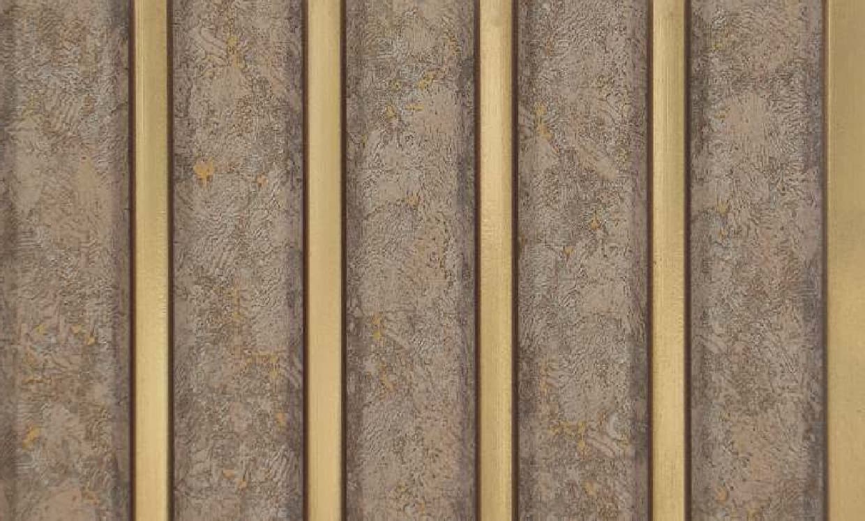 WL-4606 Grey Color Marble & Stone Charcoal Louvers 9.5 Ft x 8 Inch