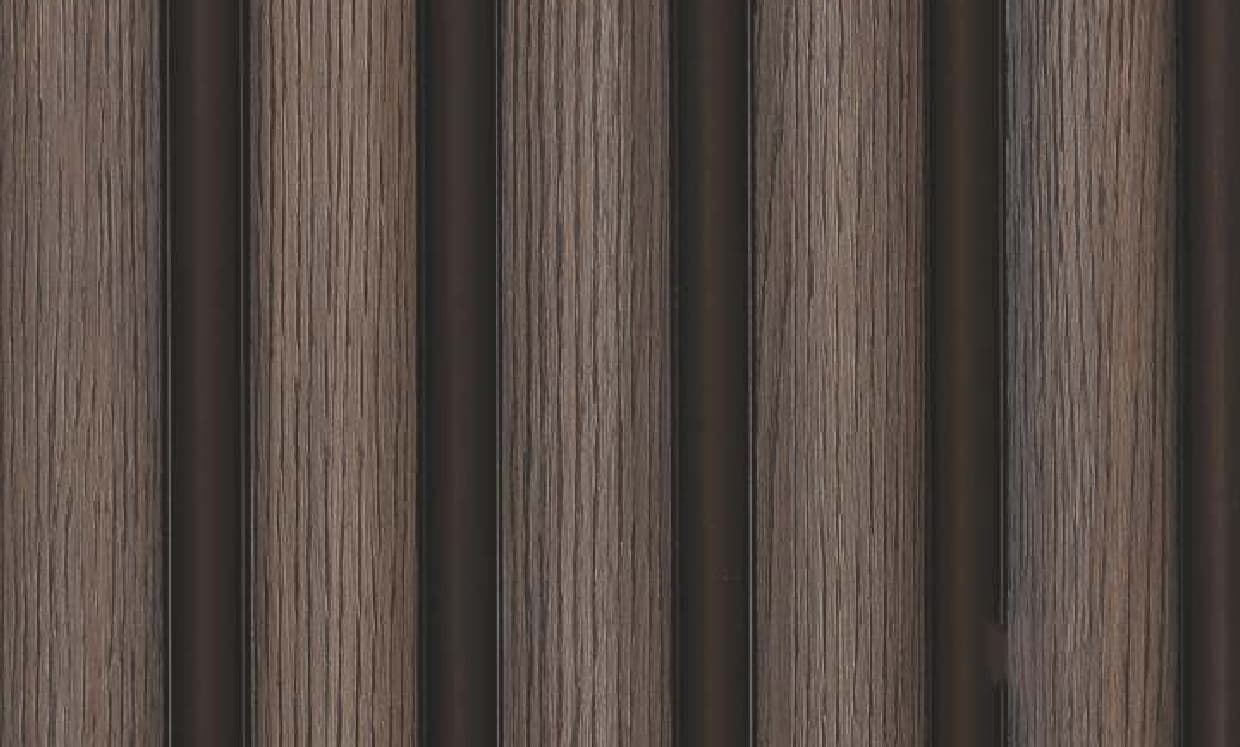 WL-4612 Brown Color Wooden Charcoal Louvers 9.5 Ft x 8 Inch