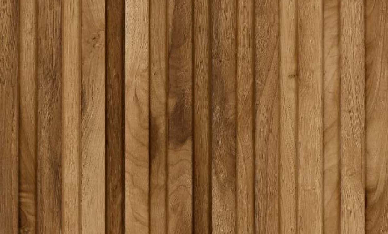 WL-4617 Brown Color Wooden Charcoal Louvers 9.5 Ft x 8 Inch