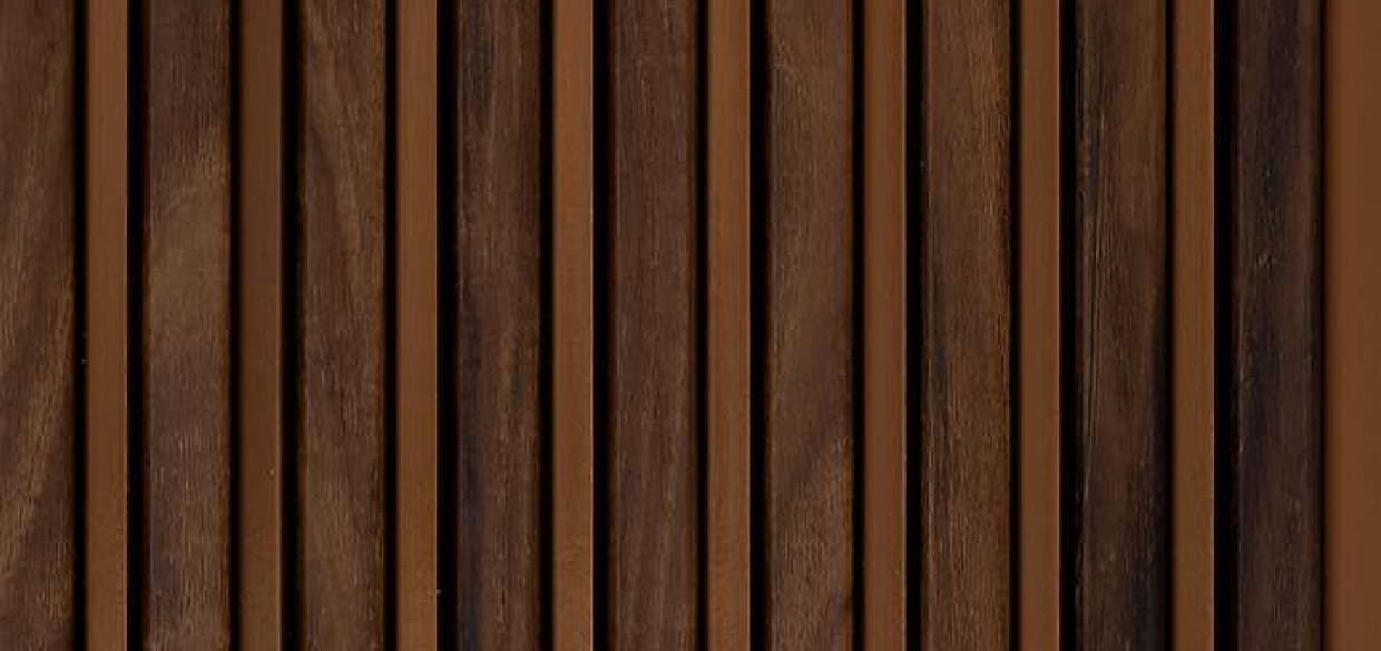 WL-4619 Brown Color Wooden Charcoal Louvers 9.5 Ft x 8 Inch