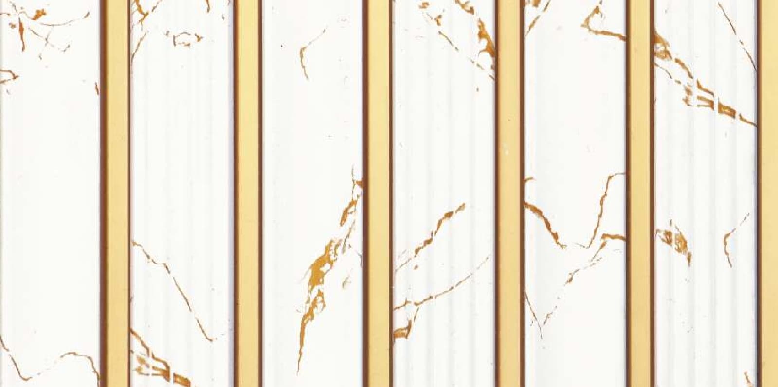 WL-4701 White Color Marble & Stone Charcoal Louvers 9.5 Ft x 10 Inch
