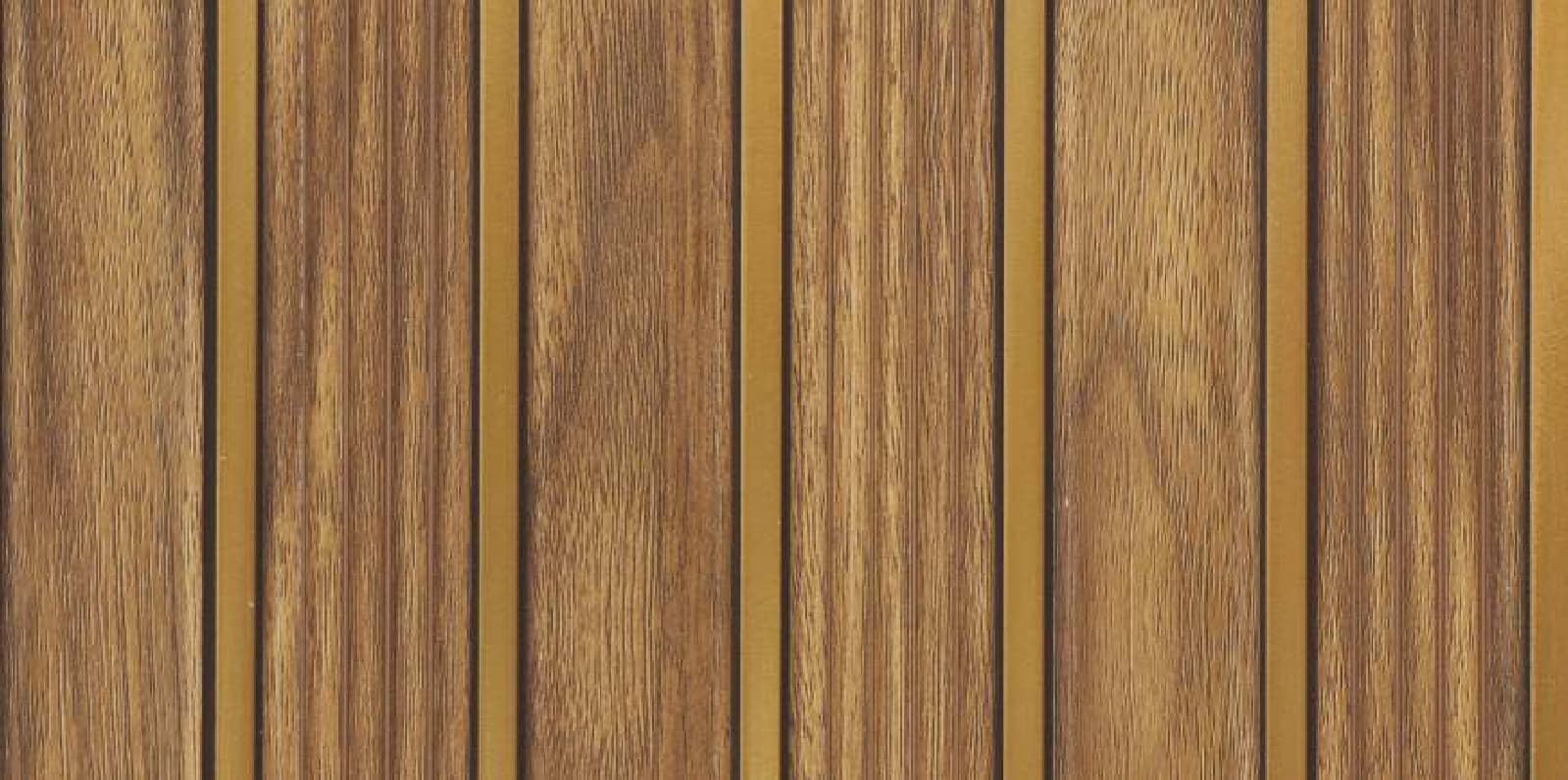 WL-4706 Brown Color Wooden Charcoal Louvers 9.5 Ft x 10 Inch