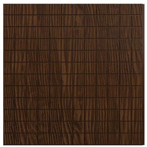 1206 Ebony Stack Geometric Look 8 Ft x 1 Ft Sculpt Wall Panels
