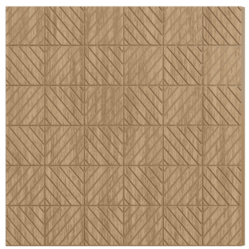 1218 Oak Diamond Geometric Look 8 Ft x 1 Ft Sculpt Wall Panels