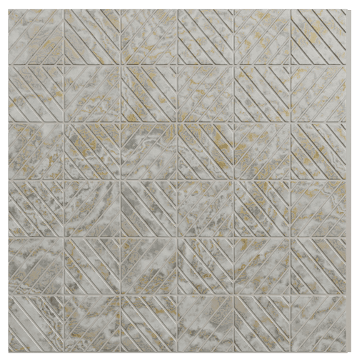 1219 Marble Diamond Geometric Look 8 Ft x 1 Ft Sculpt Wall Panels