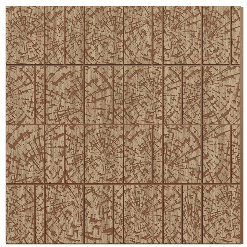 1221 Pine Ring Geometric Look 8 Ft x 1 Ft Sculpt Wall Panels