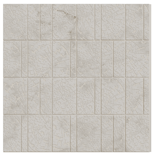 1223 Ivory Ring Geometric Look 8 Ft x 1 Ft Sculpt Wall Panels