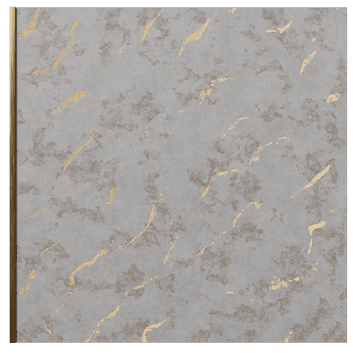 1411 Raven Grid Marble & Stone Look 8 Ft x 1 Ft Charcoal Wall Panels