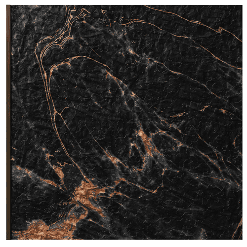 1414 Iron Patina Marble & Stone Look 8 Ft x 1 Ft Charcoal Wall Panels