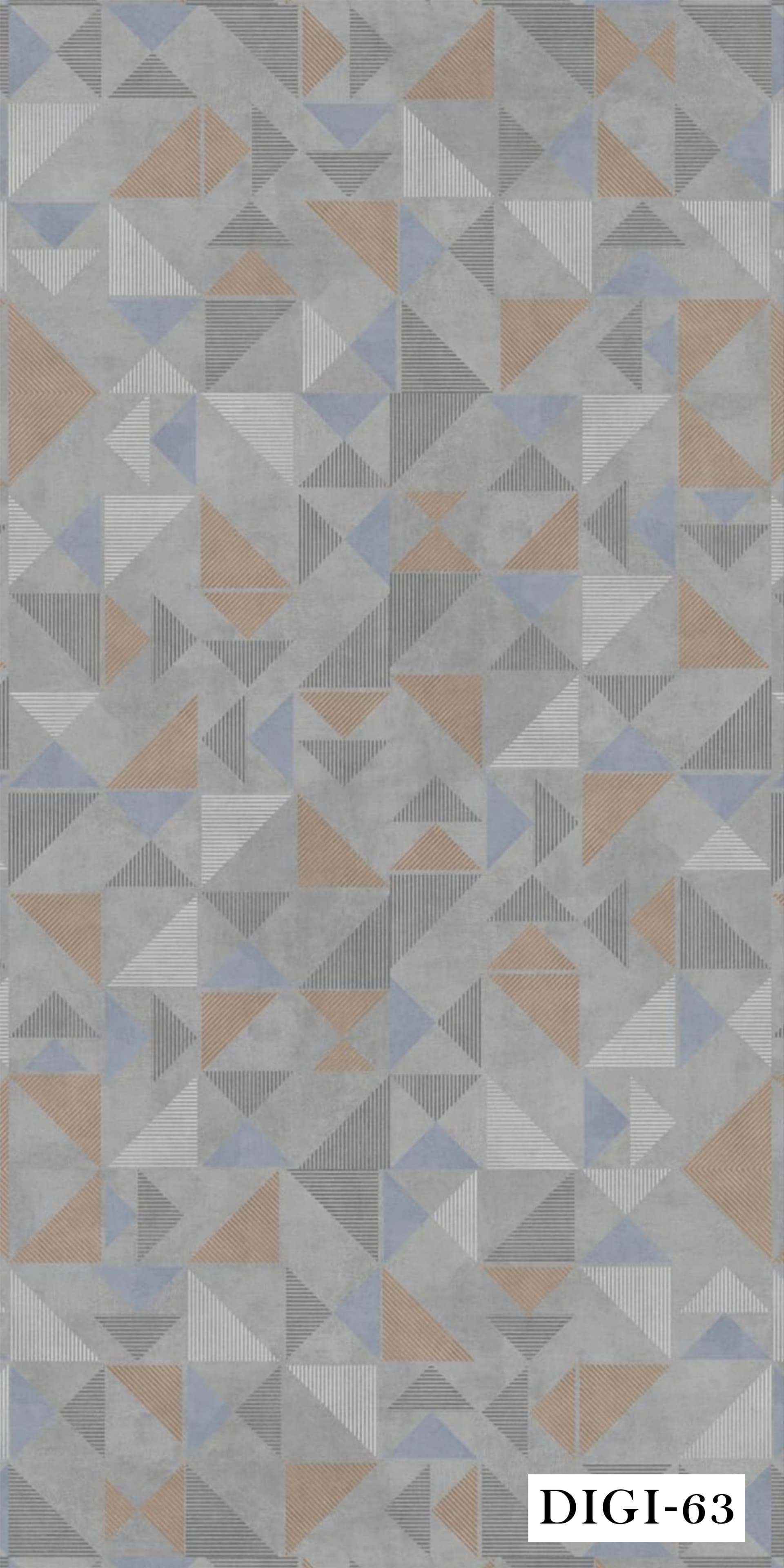 DIGI-63 Triangle Mosaic Matt Finish Digital Series 8ft x 4ft 1 mm Decorative Laminate