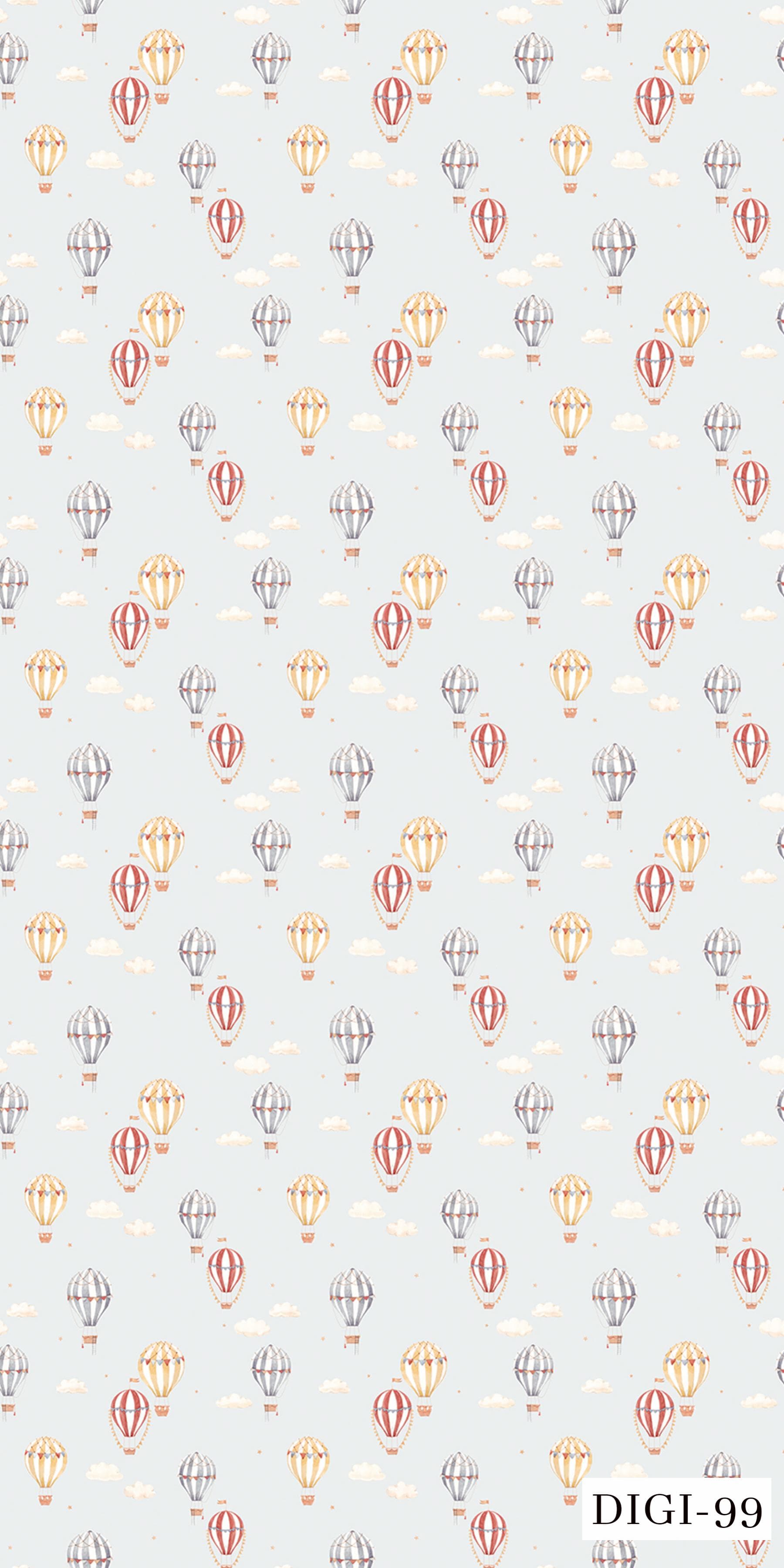 DIGI-99 Sky Balloons Matt Finish Digital Series 8x4 ft 1 mm Decorative Laminates