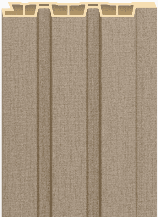 PW-01 -B Linen Beige Solid 9.5 Ft x 5 Inch WPC Louver