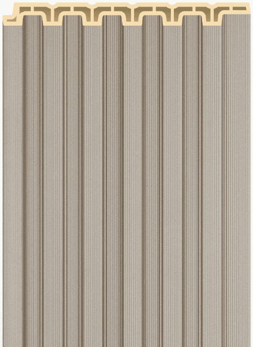 PW-02 -K Sand Dune Solid 9.5 Ft x 5 Inch WPC Louver